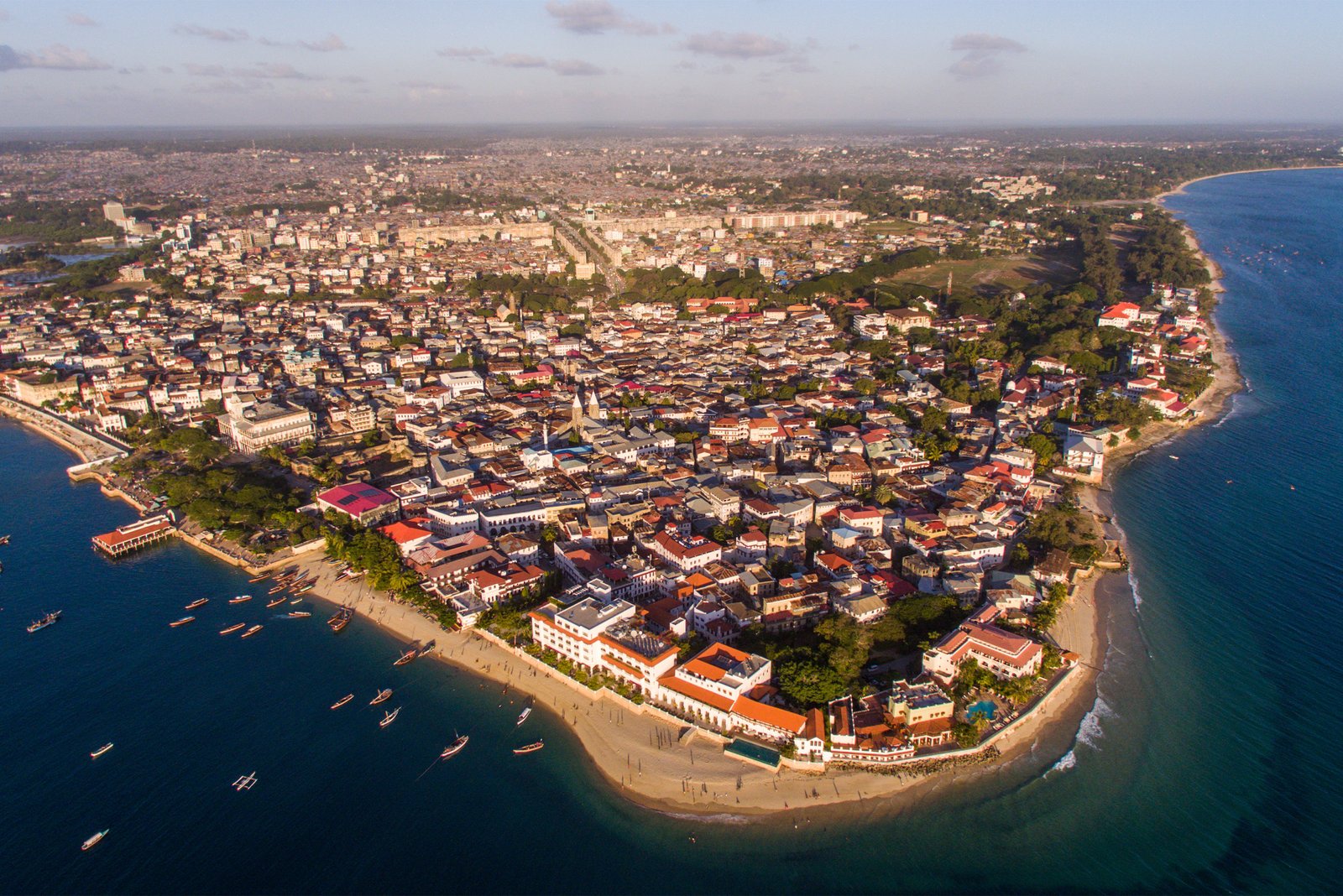 Aerial-wide-shot-of-Zanzibar-Island-Tanzania
