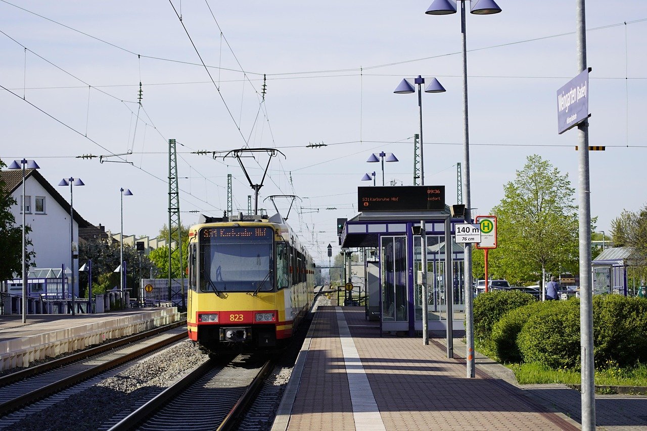 train, railway, public transport, transportation, train station