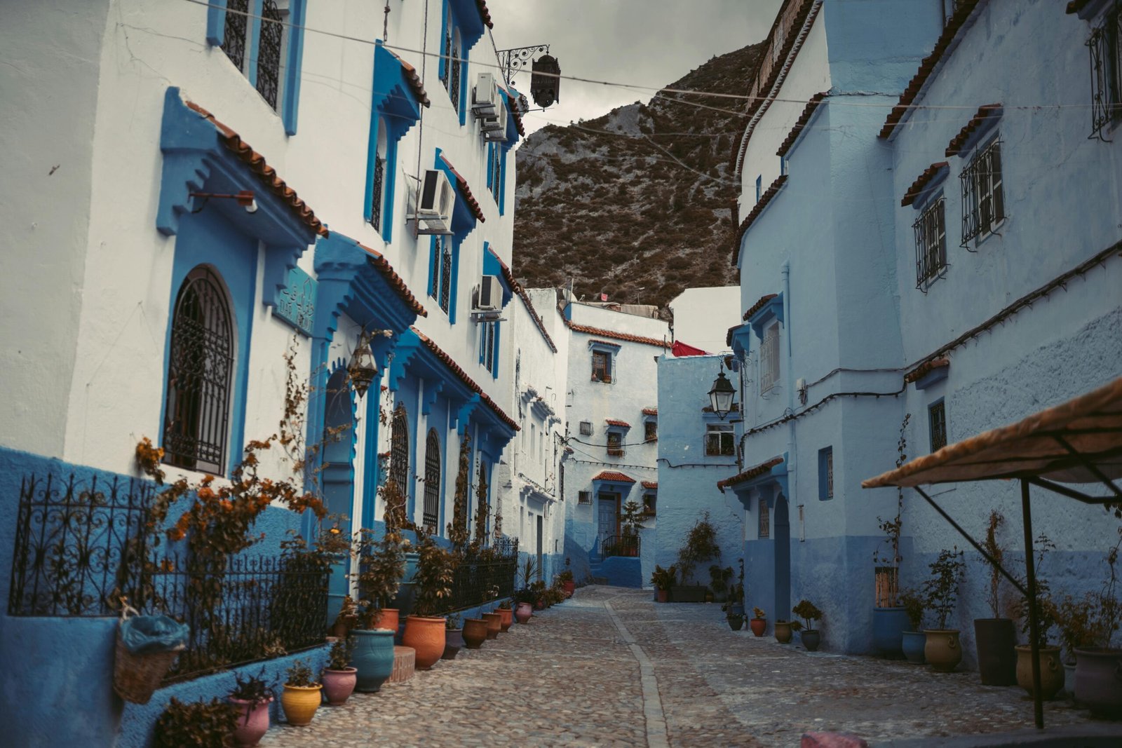 pexels-photo-4652063-4652063 Explore the iconic blue alleyways and potted plants of Chefchaouen, Morocco's blue city.