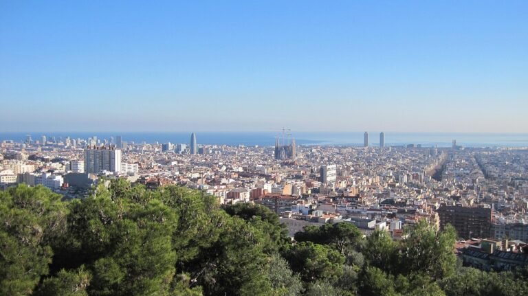 barcelona, güell park, mediterranean sea, barcelona, barcelona, barcelona, barcelona, barcelona