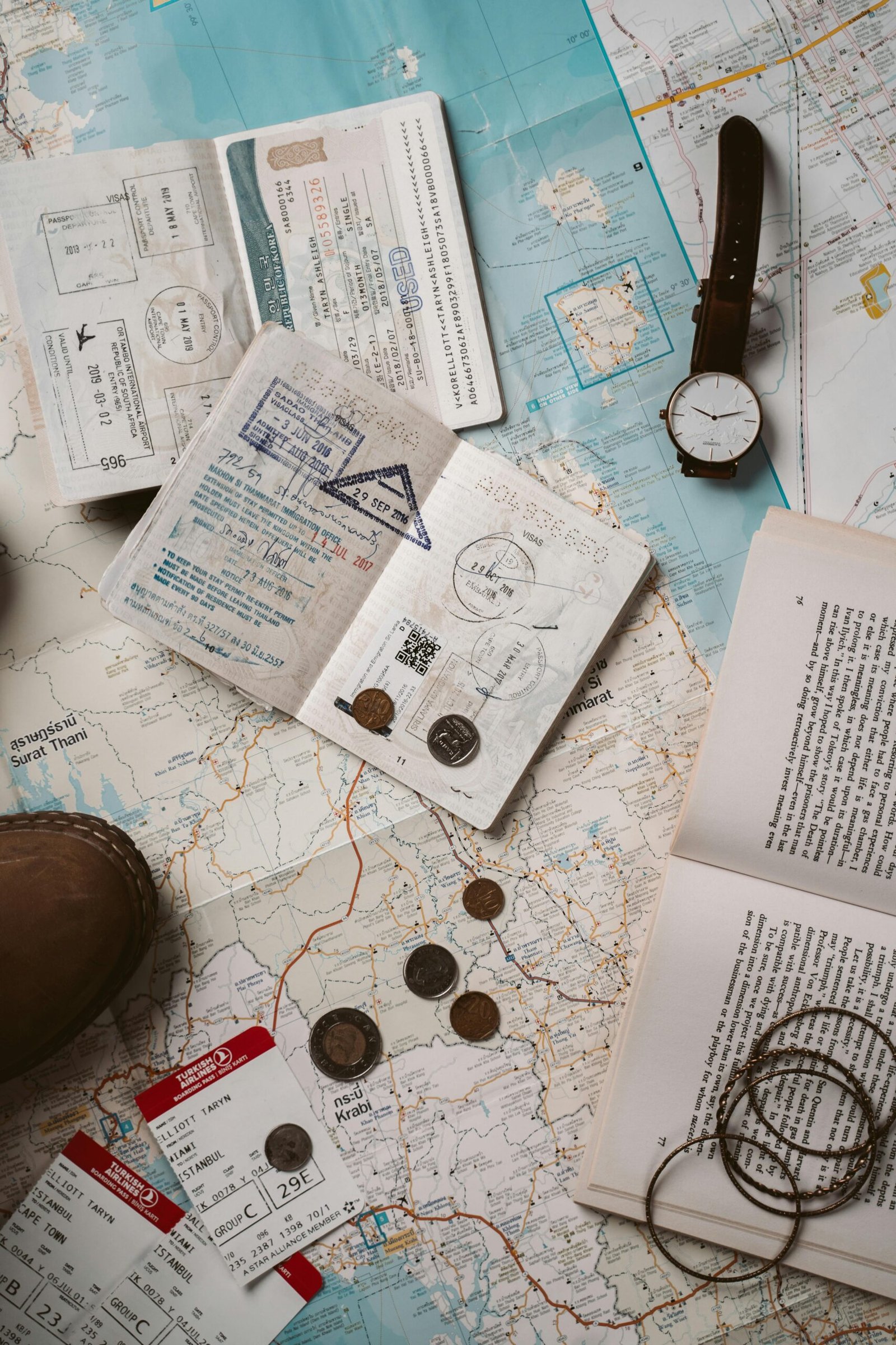 pexels-photo-5405596-5405596 Explore wanderlust with flatlay of passport, map, and travel essentials.