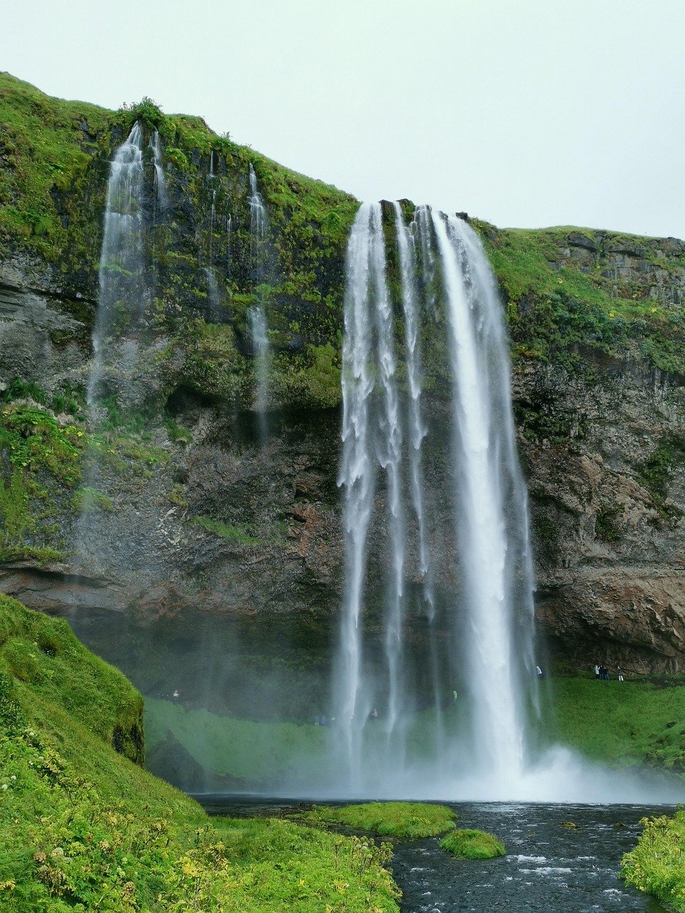 waterfall, water, iceland, nature, river, landscape, magic, scenic, seljalandsfoss
