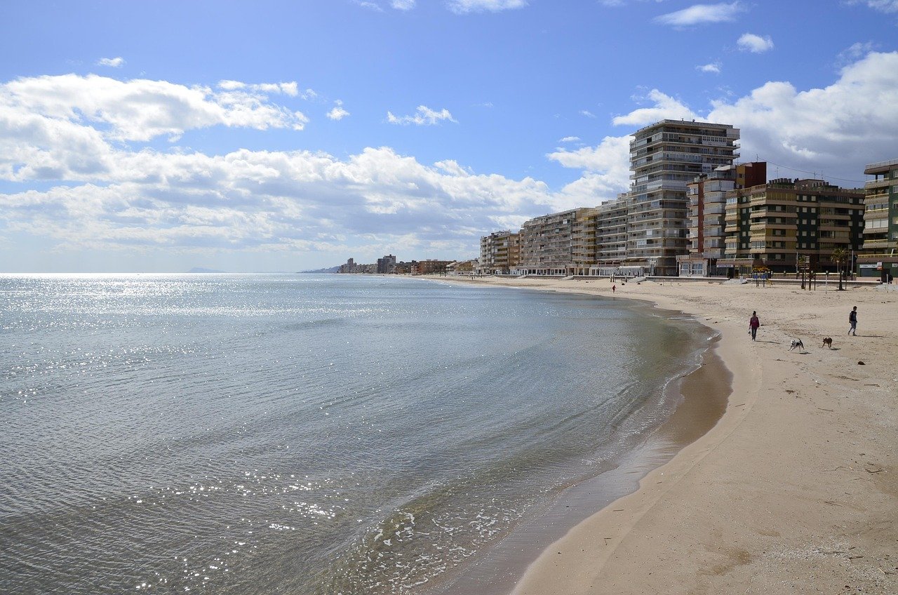 beach, valencia, costa, nature, sand, sun, mediterranean, calm down